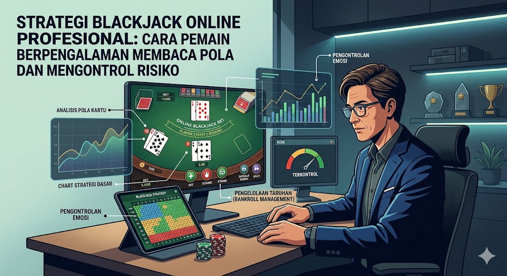 Read more about the article Strategi Blackjack Online Profesional: Cara Pemain Berpengalaman Membaca Pola dan Mengontrol Risiko
